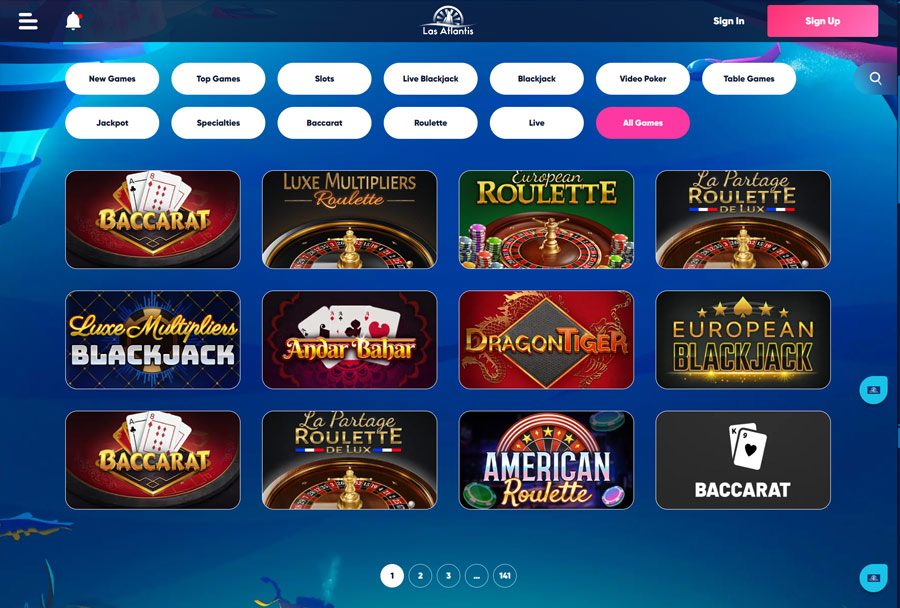 Game Selection and Software Providers